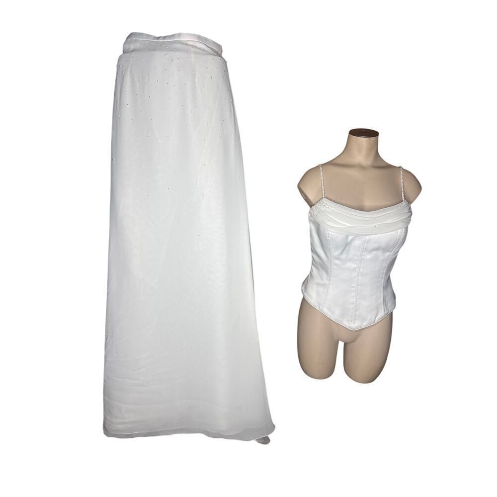 Lana Bisset Wedding Dress 2‑Pc Skirt & Corset Size 4 - Picture 2 of 12